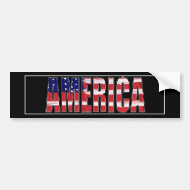 AMERICA BUMPER STICKER (Front)