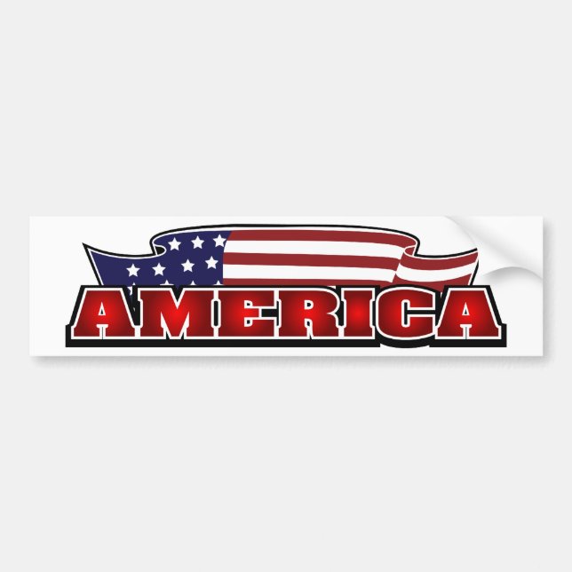 America Bumper Sticker (Front)