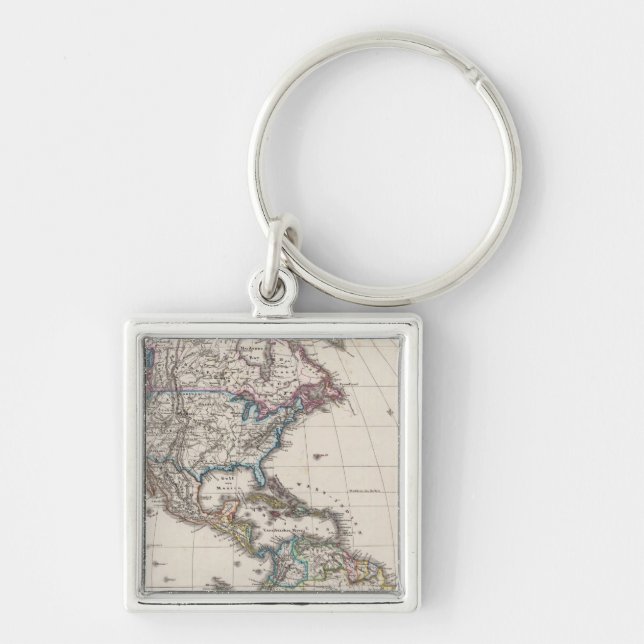 America by Stieler Key Ring (Front)