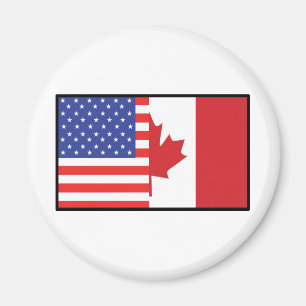 America Canada Magnet
