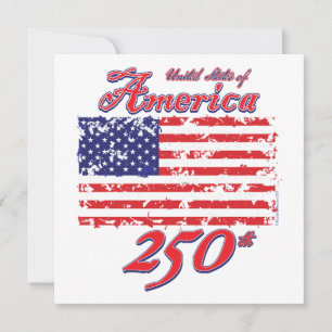 America Celebrates 250 years Invitation