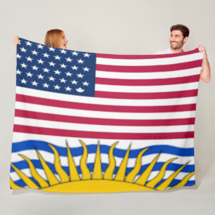 AMERICA COLUMBIA FLEECE BLANKET