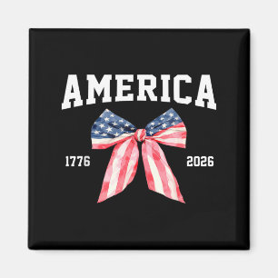 America Coquette Bow 250th 1776 2026 Anniversary Magnet