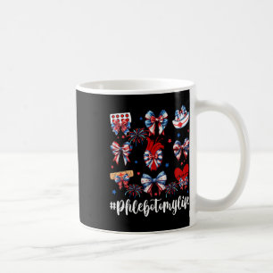 America Coquette Bow Fireworks Phlebotomy Happy 4t Coffee Mug