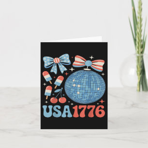 America Coquette Usa 4th Of July Memorial Day Wome Card