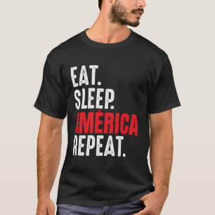 America De Cali Eat Sleep Repeat Fan Colombia T-Shirt