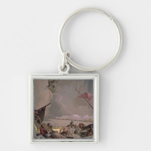 America, detail from The Glory of Spain II Key Ring