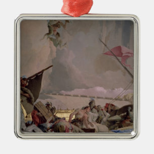 America, detail from The Glory of Spain II Metal Tree Decoration