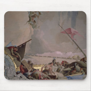 America, detail from The Glory of Spain II Mouse Pad