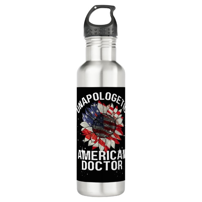 America doctor tees 710 ml water bottle (Front)