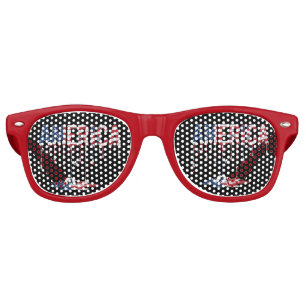 America Dripping Flag Soccer Retro Sunglasses