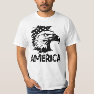America, Eagle Flag USA Men T-Shirt