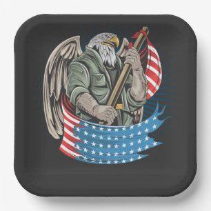 America Eagle  Paper Plate