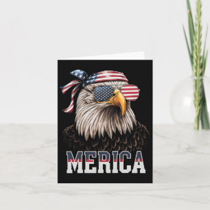 America Eagle Usa Flag 4th Of July Merica Gift Card