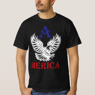 America Eagle With American Flag T-Shirt