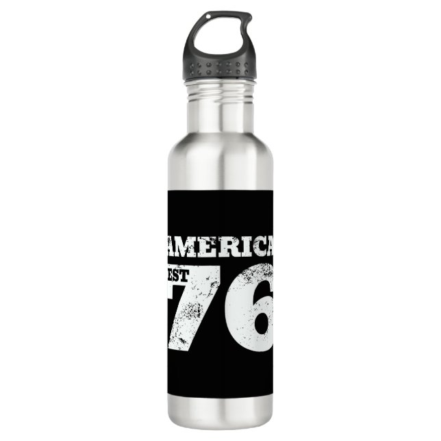 America Est 1776 Patriotic 710 Ml Water Bottle (Front)