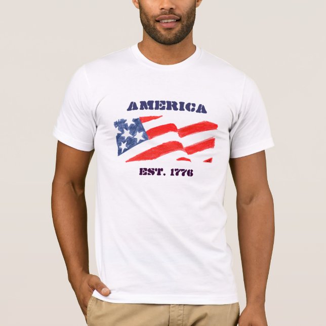 America EST. 1776 T-Shirt (Front)