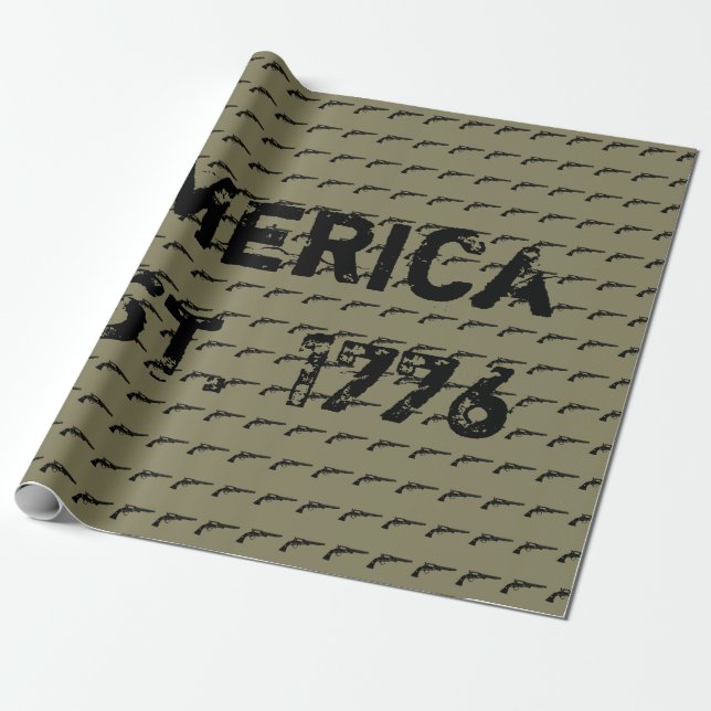 America EST. 1776 Wrapping Paper (Unrolled)