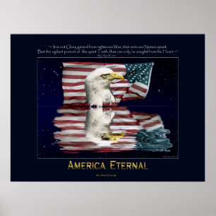 AMERICA, ETERNAL Patriotic Poster