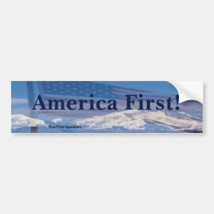 America First! bumper sticker