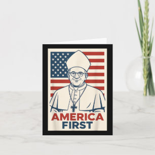 America First Pope  Card