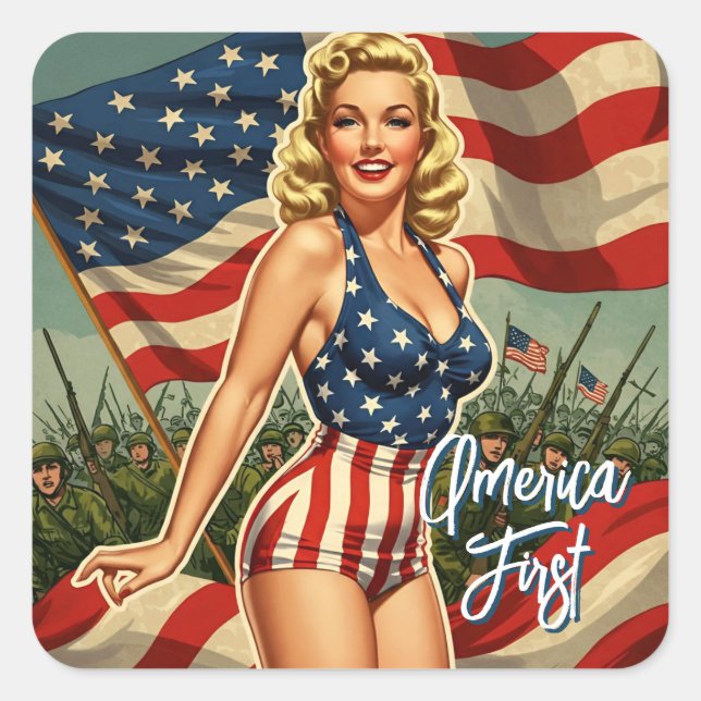 America First Rosie Stickers (Front)