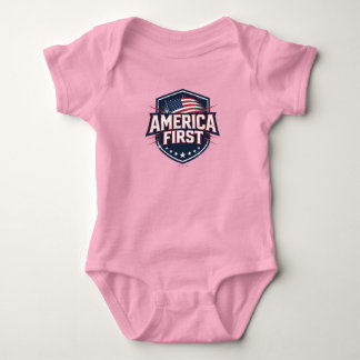 America First - T-Shirt Baby Bodysuit