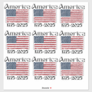 America Flag 1776 to 2026 USA 250th Anniversary 