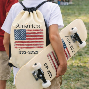America Flag 1776 to 2026 USA 250th Anniversary  Skateboard