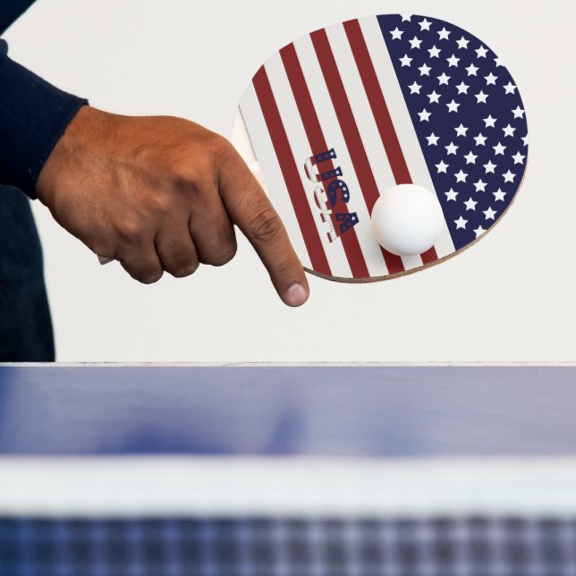  America Flag American USA  Pattern  Ping Pong Paddle (Insitu)