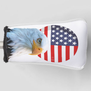 AMERICA FLAG BALD EAGLE GOLF HEAD COVER