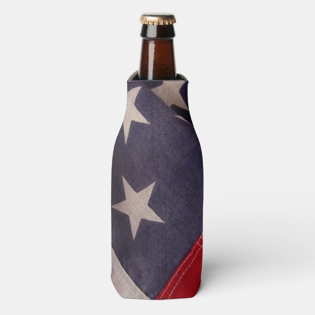 America flag bottle cooler (Bottle Front)