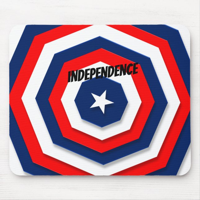 America Flag Design Mouse Pad (Front)