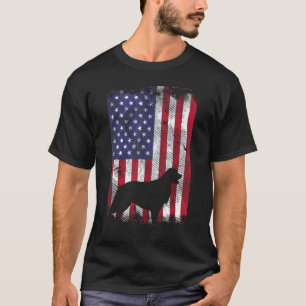 America Flag Golden Retriever 4th Of July US Patri T-Shirt