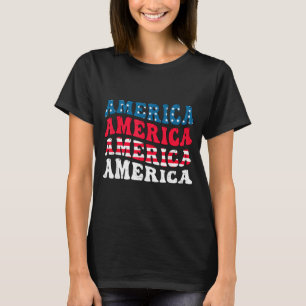 America flag graphic funny 4th of july T-Shirt