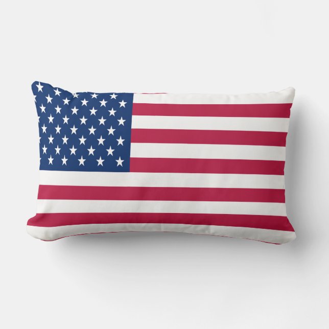 America Flag  Lumbar Cushion (Front)
