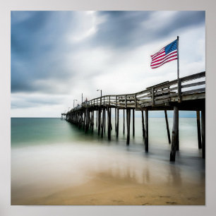 America Flag Poster