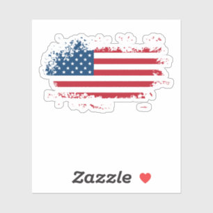 America Flag Stickers & Labels