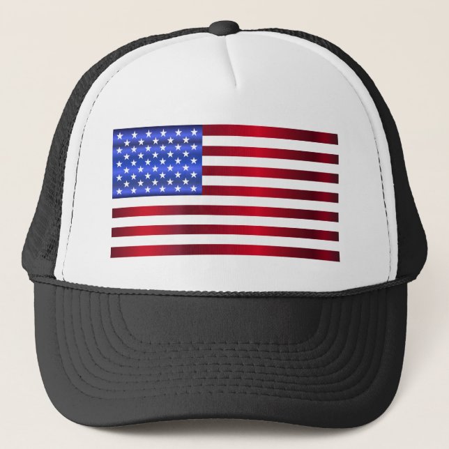 america-Flag Trucker Hat (Front)
