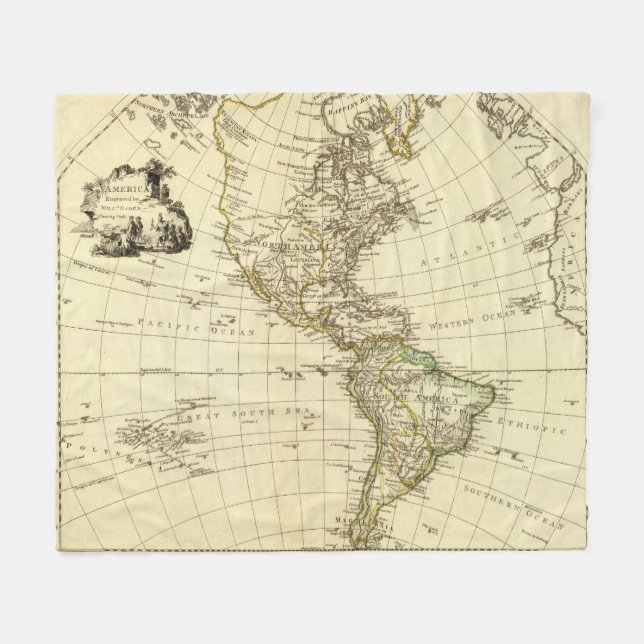 America Fleece Blanket (Front (Horizontal))