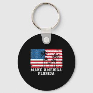 America Florida Desantis 2024 Trump Desantis Elect Key Ring