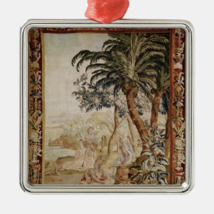 America, from four corners of the World Metal Ornament