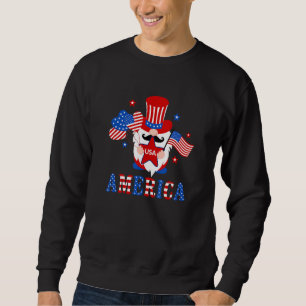America Gnome American Flag 4th Of July Family Mat Sweatshirt