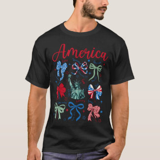 America God Bow 4Th Of July Christian Jesus T-Shirt