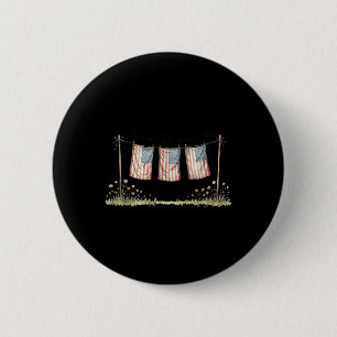 America God Shed His Grace On Thee Tee 4th Of July 6 Cm Round Badge
