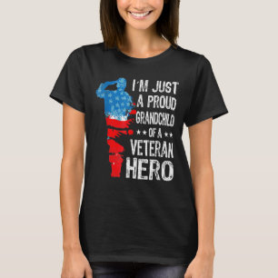 America Grandchild Patriotic Veterans Day Men Wome T-Shirt