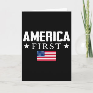 America Guitarist Music Usa Flag Guitar Card