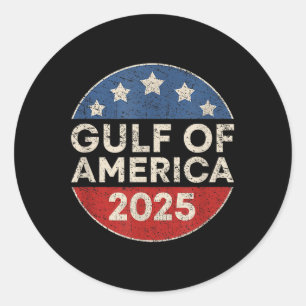 America Gulf Mexico - Gulf Of Usa America 2025 Ret Classic Round Sticker