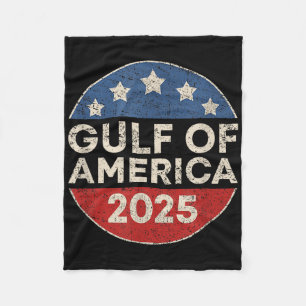 America Gulf Mexico - Gulf Of Usa America 2025 Ret Fleece Blanket