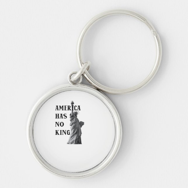 America Has No King Classic Key Ring (Front)